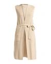 Max Mara Woman Cardigan Beige Size M Virgin Wool