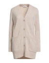 Max Mara Woman Cardigan Beige Size Xs Wool, Cashmere In Purple