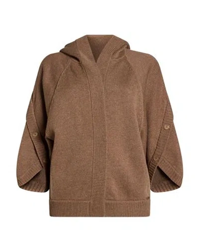 Max Mara Woman Cardigan Light Brown Size S Wool, Cashmere In Sand