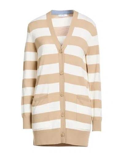 Max Mara Woman Cardigan Light Brown Size L Virgin Wool