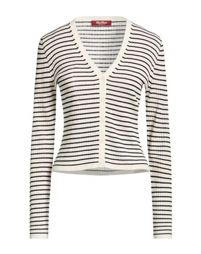 Max Mara Woman Cardigan White Size M Silk, Wool