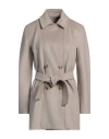 Max Mara Woman Coat Beige Size 16 Cashmere In Beige