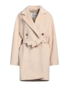 Max Mara Oversized Wool And Cashmere Coat With Lapel Collar And Kimono Sleeves In Neutral