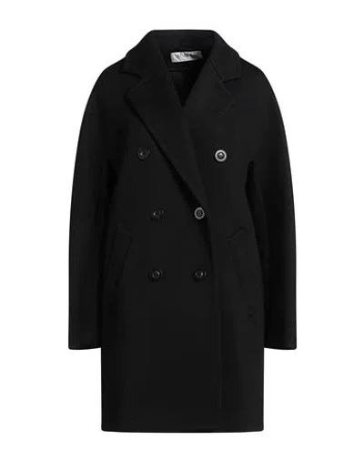 Max Mara Woman Overcoat Black Size 0 Virgin Wool