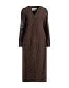 Max Mara Simple Single-breasted Overcoat In Brown