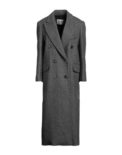 Max Mara Woman Coat Grey Size 12 Virgin Wool