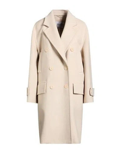 Max Mara Woman Coat Light Grey Size 12 Virgin Wool, Cashmere In Gray