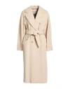 Max Mara Woman Coat Light Grey Size 6 Virgin Wool, Cashmere In Neutral