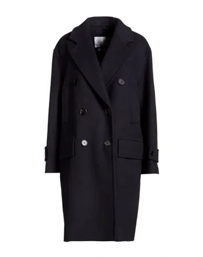 Max Mara Woman Coat Midnight Blue Size 12 Virgin Wool, Cashmere