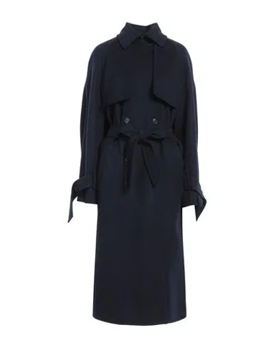 Max Mara Woman Coat Midnight Blue Size 6 Cashmere