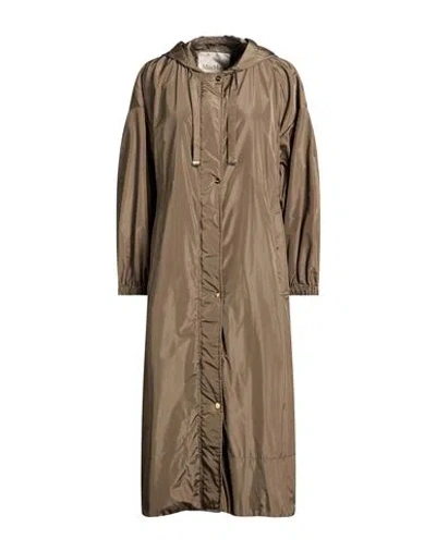 Max Mara Woman Coat Military Green Size 4 Polyester In Multi