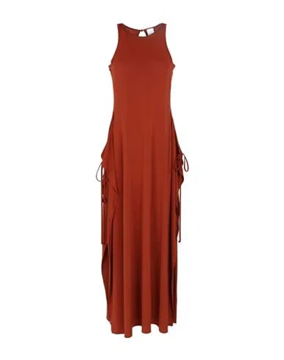 Max Mara Woman Cover-up Rust Size M Viscose, Elastane In Red