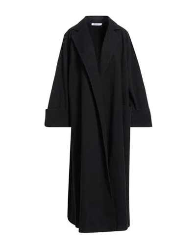 Max Mara Woman Denim Outerwear Black Size 8 Cotton