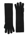 Max Mara Woman Black Gloves In Black