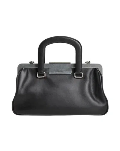 Max Mara Woman Handbag Black Size - Leather, Metal