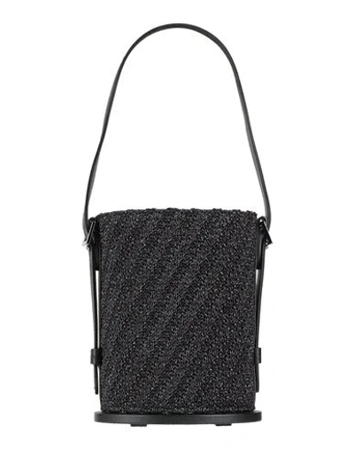 Max Mara Woman Handbag Black Size - Polyamide, Calfskin