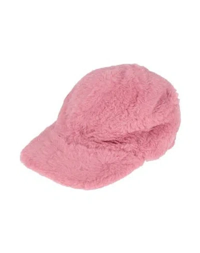 Max Mara Woman Hat Antique Rose Size 7 ⅛ Alpaca Wool, Virgin Wool, Silk