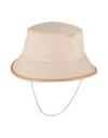 Max Mara Woman Hat Beige Size 7 Cotton In Beige