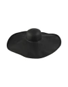 MAX MARA MAX MARA WOMAN HAT BLACK SIZE 7 ⅛ PAPER YARN, POLYESTER