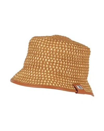 Max Mara Woman Hat Brown Size 7 ⅛ Polyester, Cupro, Polyamide