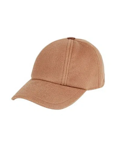 Max Mara Woman Hat Camel Size 7 ⅛ Cashmere In Beige