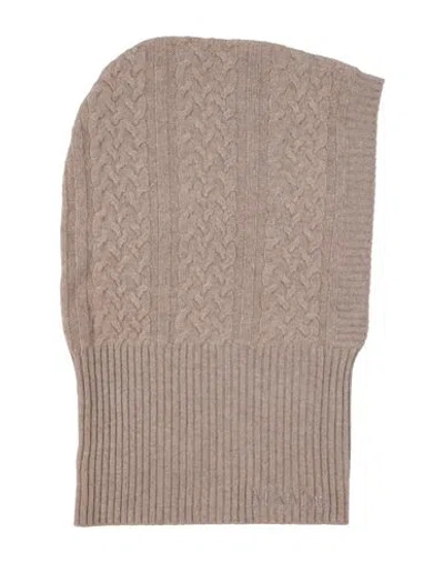 Max Mara Woman Hat Camel Size Onesize Cashmere In Pattern