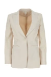 Max Mara Ivory Duchesse Avoriaz Blazer In White