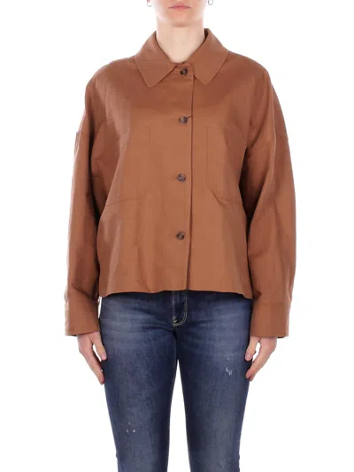 Max Mara Woman Jacket 2615041082600 002 Wkd Car Leather In Other