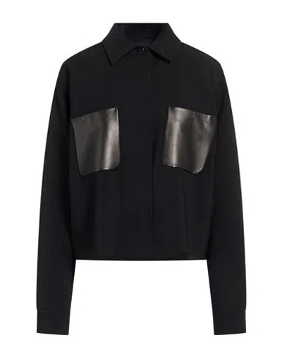 Max Mara Woman Jacket Black Size 10 Virgin Wool, Elastane