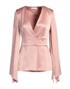 Max Mara Woman Jacket Blush Size 4 Silk In Pink