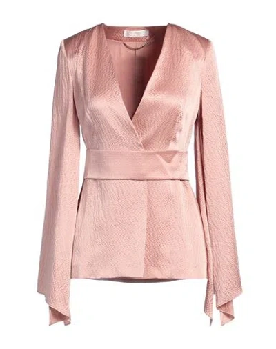Max Mara Woman Jacket Blush Size 4 Silk In Pink