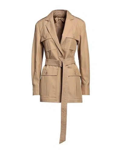 MAX MARA MAX MARA WOMAN JACKET CAMEL SIZE 10 COTTON