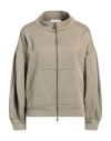Max Mara Woman Jacket Military Green Size 8 Cotton, Polyamide