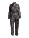 Max Mara Mara Lipstick Print Jumpsuit In Black In Black