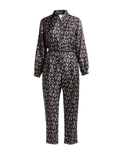 MAX MARA MAX MARA WOMAN JUMPSUIT BLACK SIZE 10 SILK