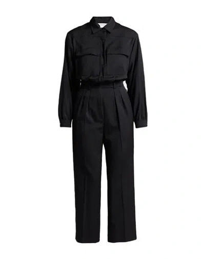 Max Mara Woman Jumpsuit Black Size 6 Virgin Wool