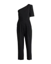 Max Mara Smalto One-sleeve Jumpsuit In Black
