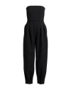Max Mara Solid Sleeveless Jumpsuit In Black