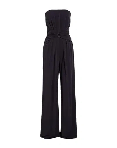 Max Mara Woman Jumpsuit Midnight Blue Size 8 Viscose, Elastane In Black