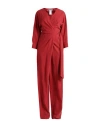 Max Mara Woman Jumpsuit Red Size 12 Silk