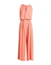 Max Mara Woman Jumpsuit Salmon Pink Size 16 Viscose, Elastane