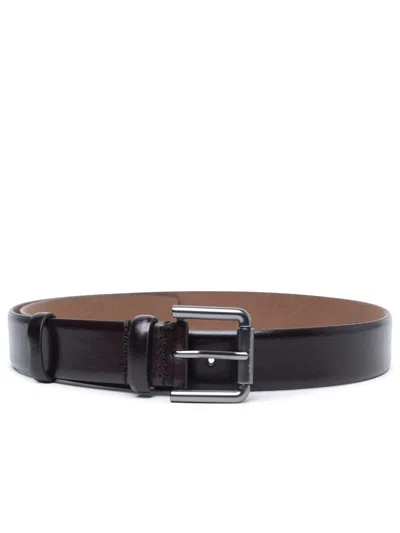 Max Mara Woman  Brown Leather Belt