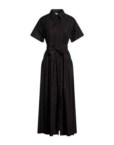 Max Mara Woman Maxi Dress Black Size 6 Cotton