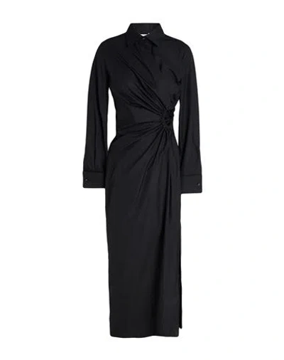 Max Mara Woman Maxi Dress Black Size 6 Cotton