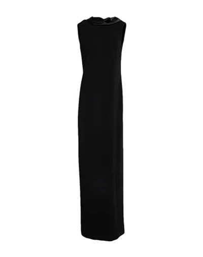 Max Mara Woman Maxi Dress Black Size 6 Triacetate, Polyester