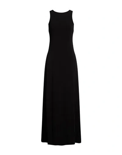 Max Mara Woman Maxi Dress Black Size M Viscose, Elastane