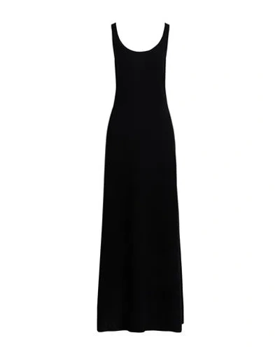 Max Mara Woman Maxi Dress Black Size Xxl Wool, Cashmere
