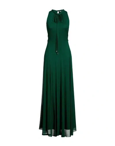 Max Mara Woman Maxi Dress Green Size 12 Viscose, Polyester