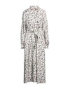 Max Mara Woman Maxi Dress White Size 10 Silk In White