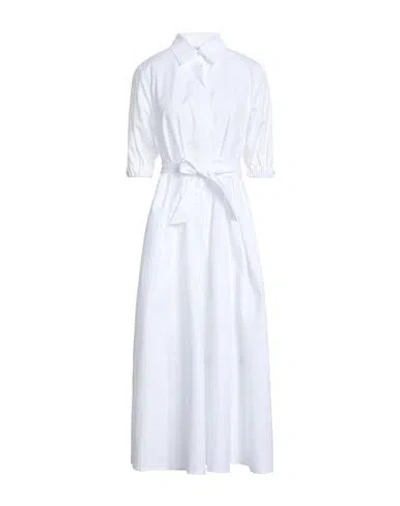 Max Mara Woman Maxi Dress White Size 8 Cotton